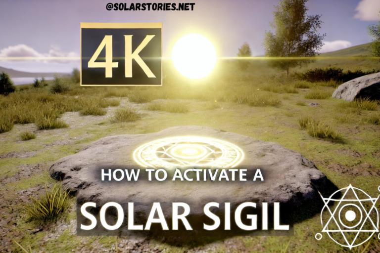 how to activate solar sigil